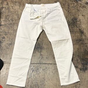 Sid Mashburn White Corduroy Pants